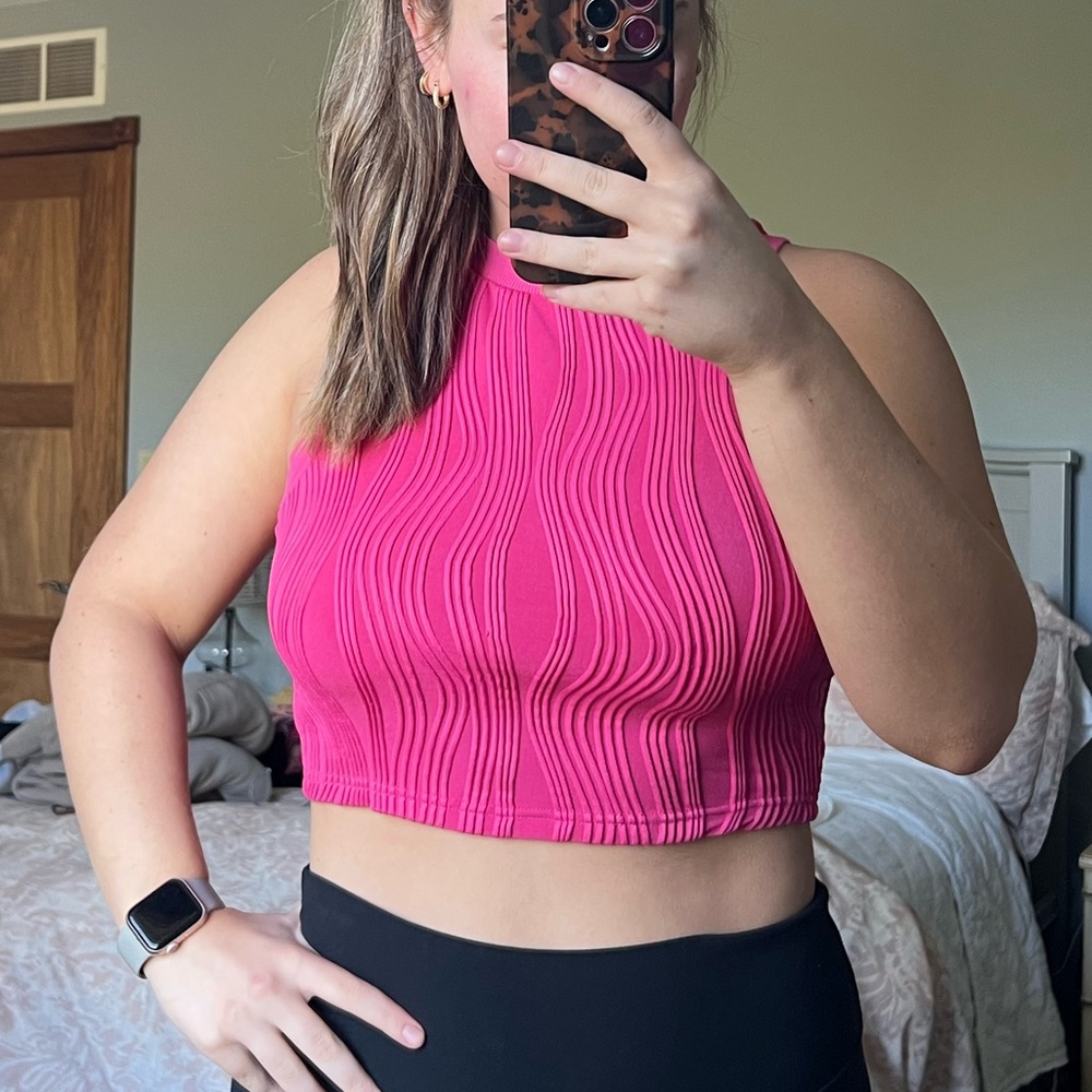 Pink Textured Tank